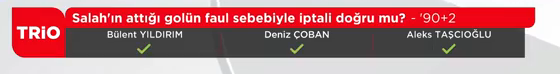 Yayın bandı: Salah'ın attığı golün faul sebebiyle iptali doğru mu? - '90*2 , |