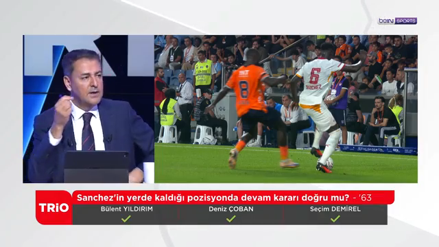 Yayın bandı: Sanchez'in yerde kaldığı pozisyonda devam kararı doğru mu? - '63