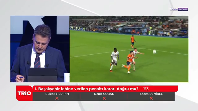 Yayın bandı: İ. Başakşehir lehine verilen penaltı kararı doğru mu? - '63