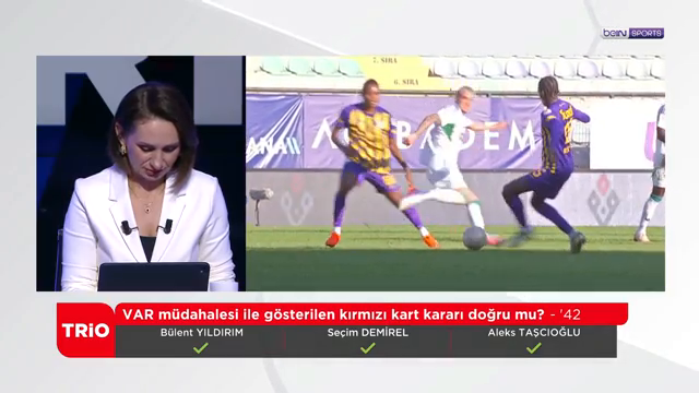 Yayın bandı: VAR müdahalesi ile gösterilen kırmızı kart kararı doğru mu? - '42