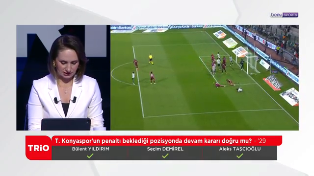 Yayın bandı: T. Konyaspor'un penaltı beklediği pozisyonda devam kararı doğru mu? - '29