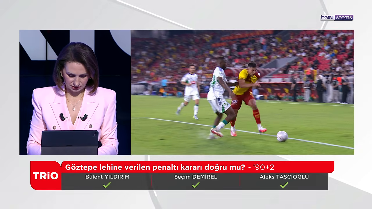 Yayın bandı: Göztepe lehine verilen penaltı kararı doğru mu?